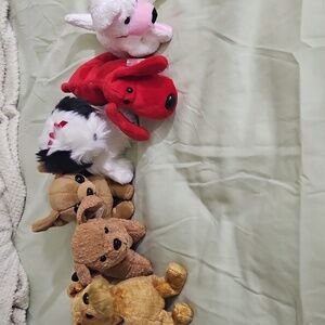 Ty Beanies - Collection of 6 Puppies ( Vintage ) Tags on Most of them